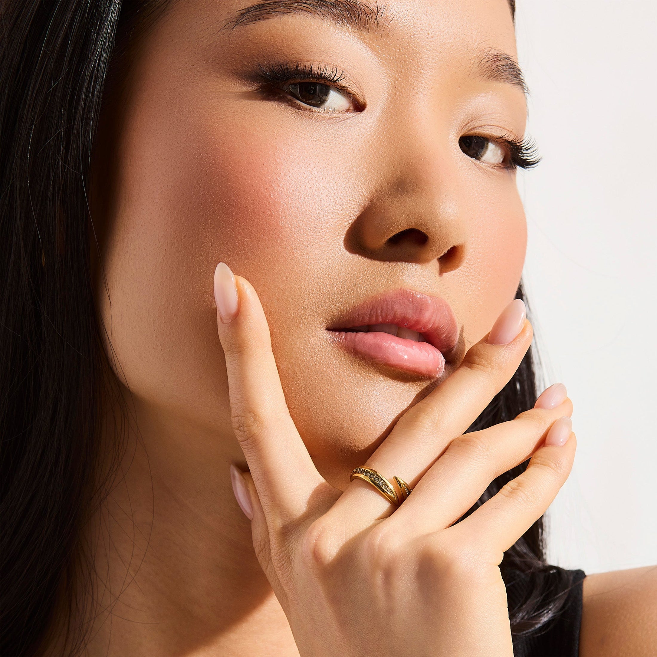 Crystal Curve Wrap Ring