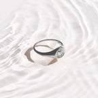 Crystal Cushion Dome Ring