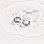 Pavé Crystal Huggie Hoop Earrings