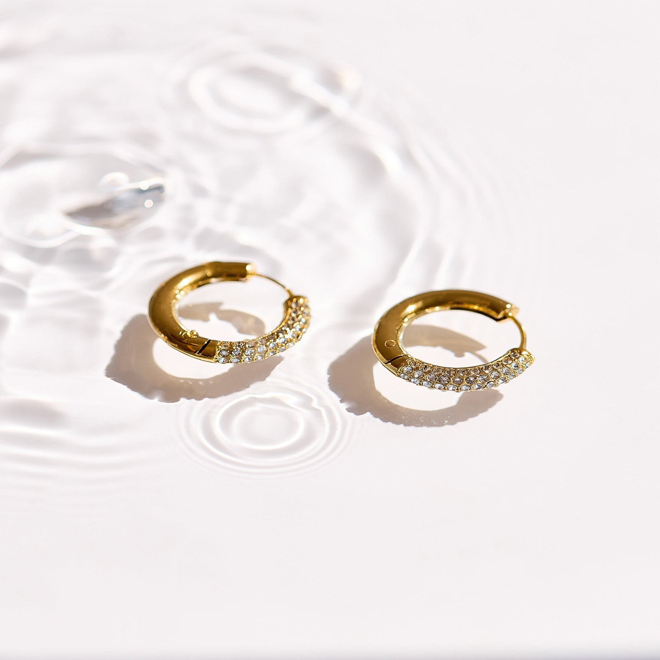 Crystal Pave Statement Hoops