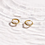 Crystal Dot Hoop Earrings