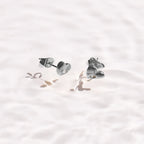 Crystal Heart Stud Earrings