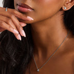 Crystal Heart Stud Earrings