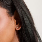 Crystal Bar Stud Earrings