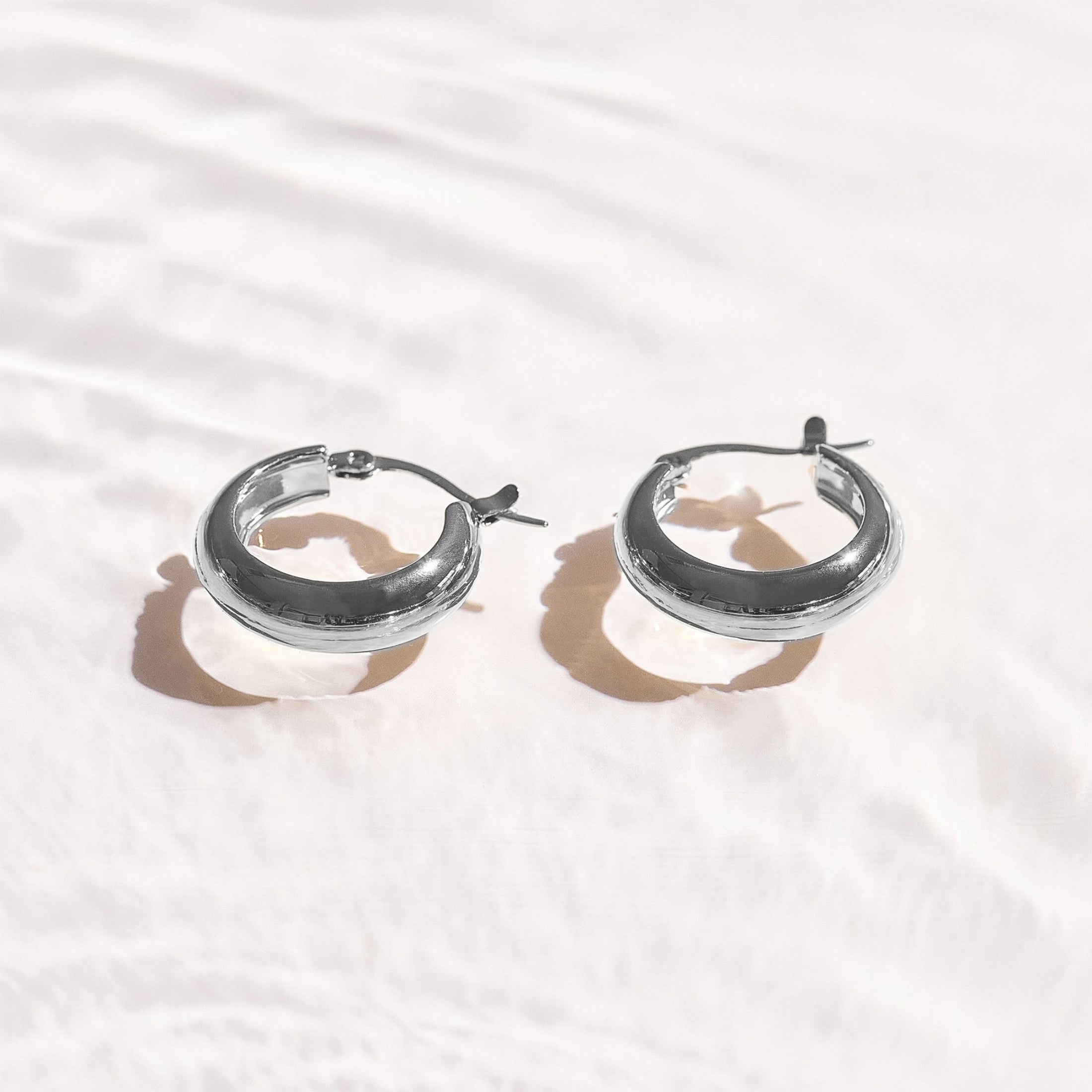Chunky Dome Hoop Earrings
