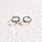 Crystal Twist Hoop Earrings