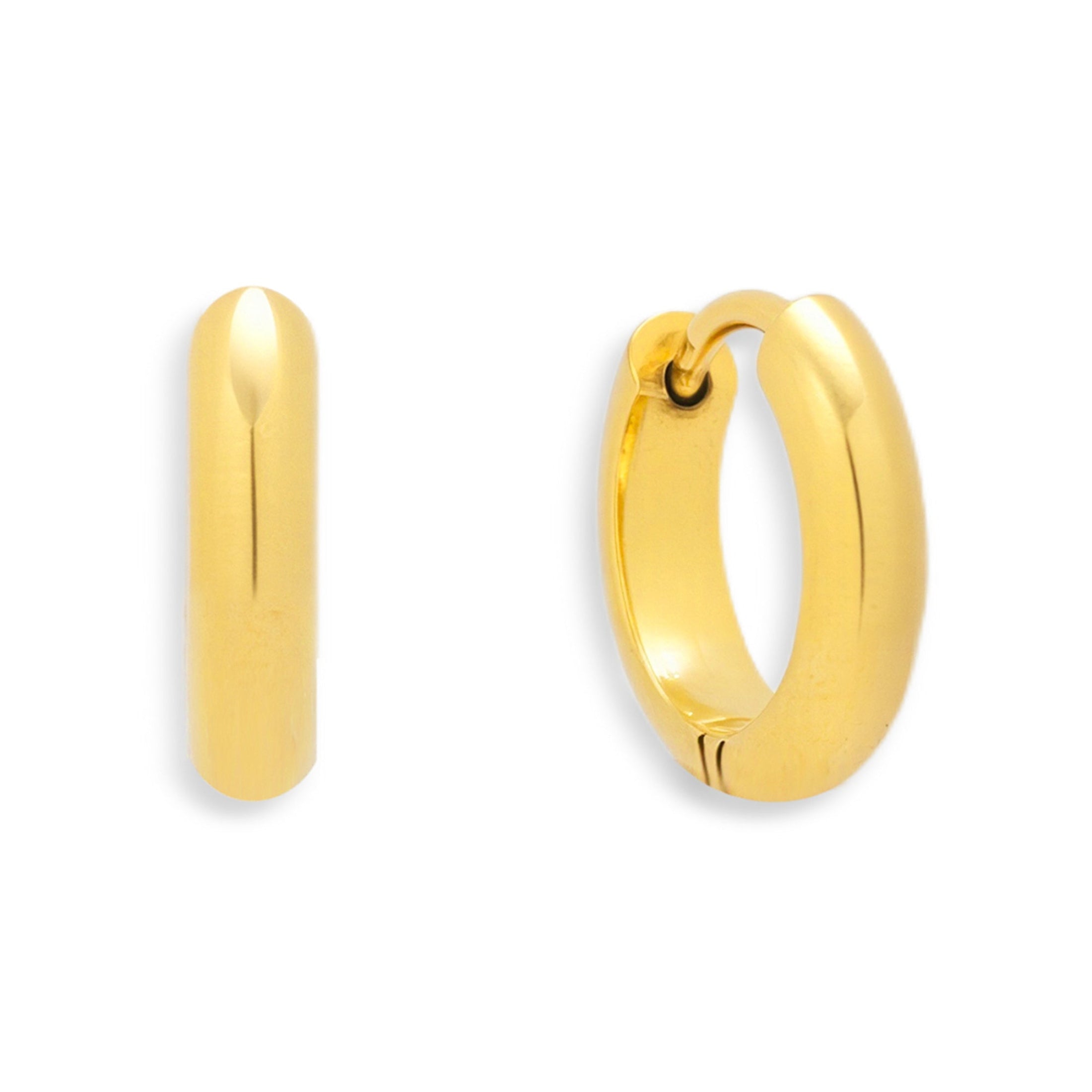 Smooth Curve Hoop Earrings - EVRYJEWELS