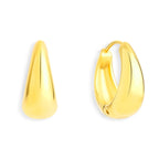 Teardrop Small Curve Hoop Earrings - EVRYJEWELS