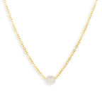 Single Pearl Drop Necklace - EVRYJEWELS
