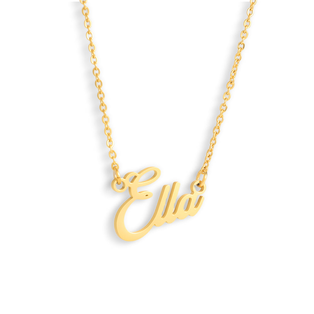 Custom/Personalized Nameplate Cable Necklace - EVRYJEWELS