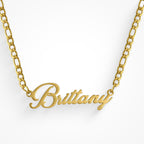 Custom/Personalized Nameplate Figaro Necklace - EVRYJEWELS