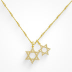 Double Star Necklace - EVRYJEWELS