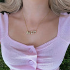 Custom/Personalized Bubble Letter Name Necklace
