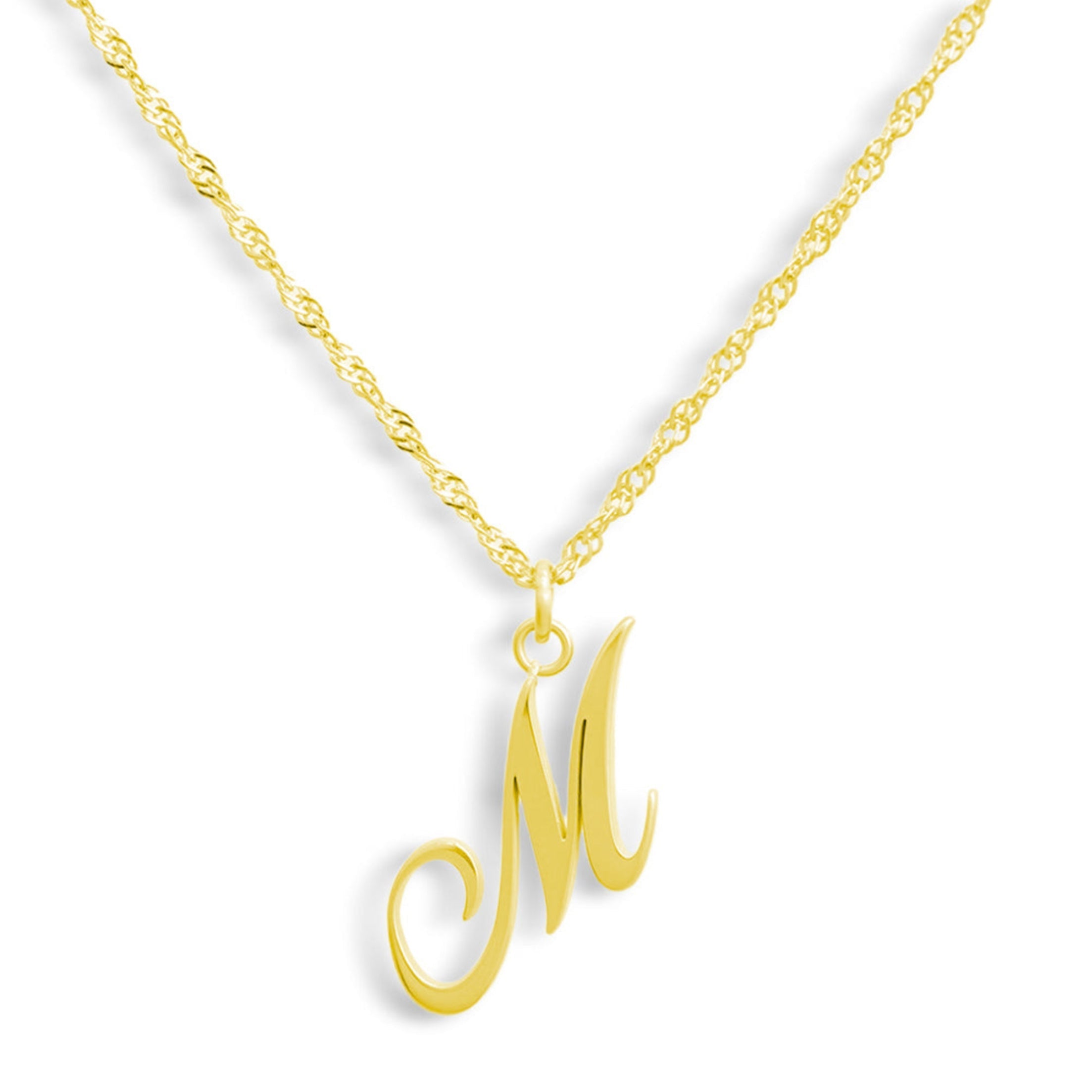 Golden Letter Necklace - EVRYJEWELS