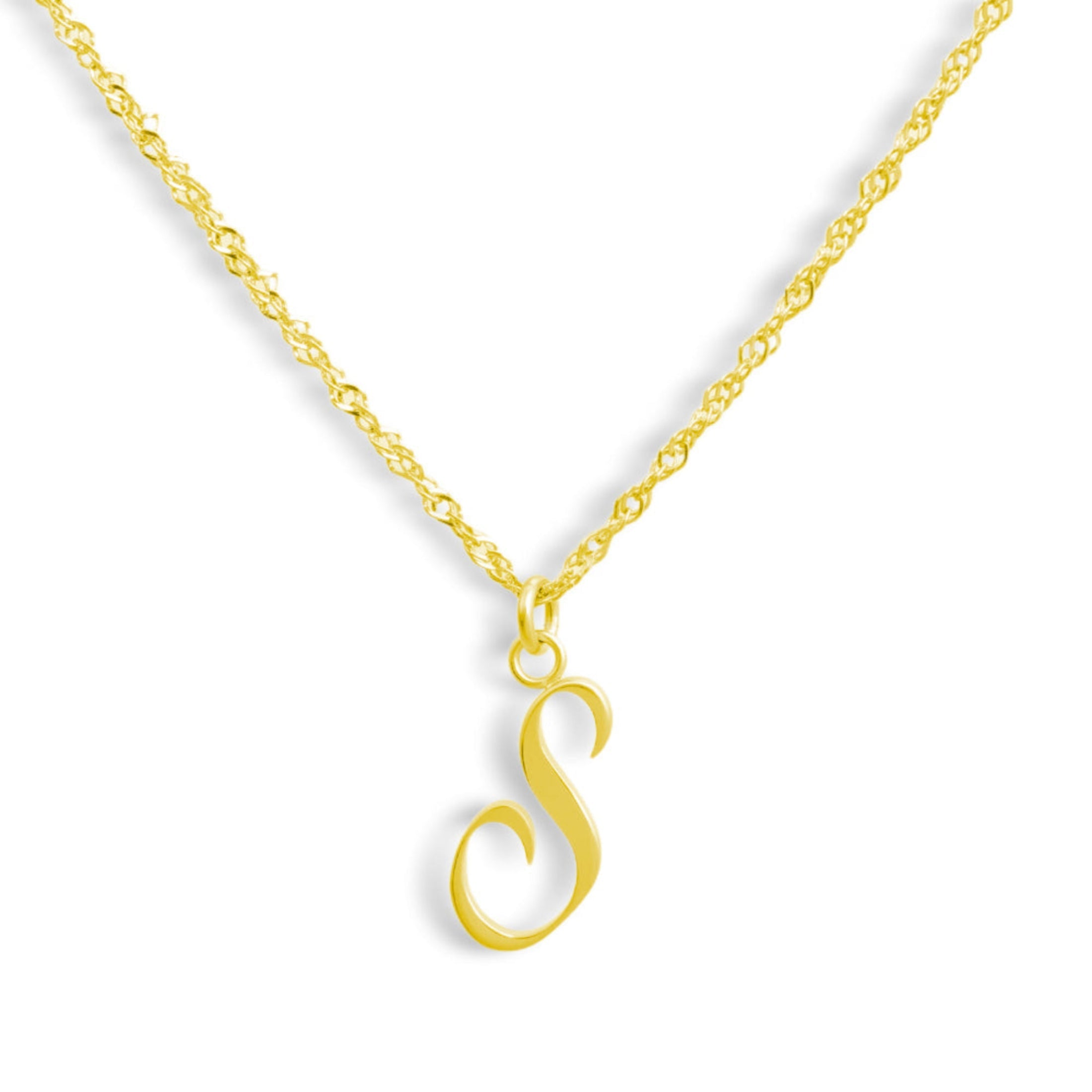 Golden Letter Necklace - EVRYJEWELS