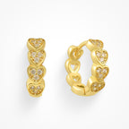 Hearts All Around Earrings - EVRYJEWELS