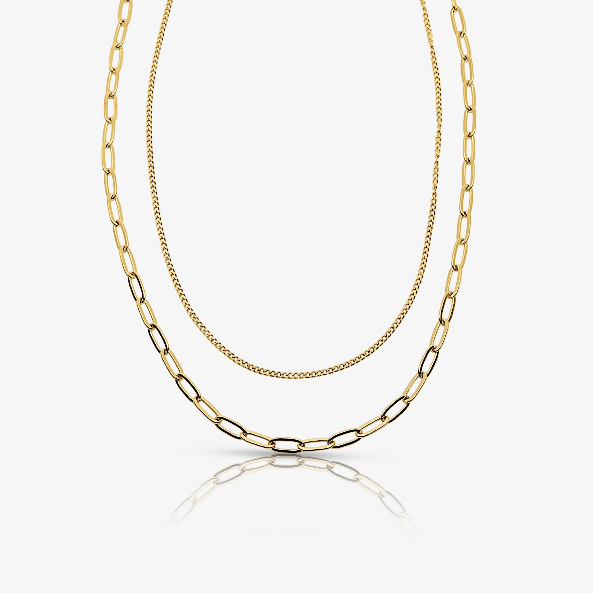 Perfect Pair Double Layered Necklace - EVRYJEWELS