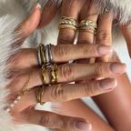 Twist Crystal Inset Ring