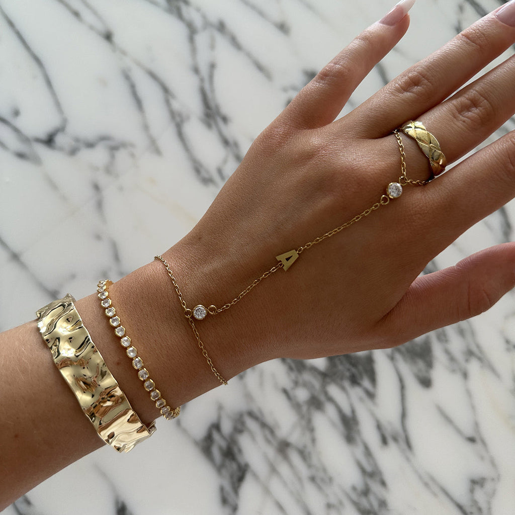 Custom/Personalized Letter Hand Chain