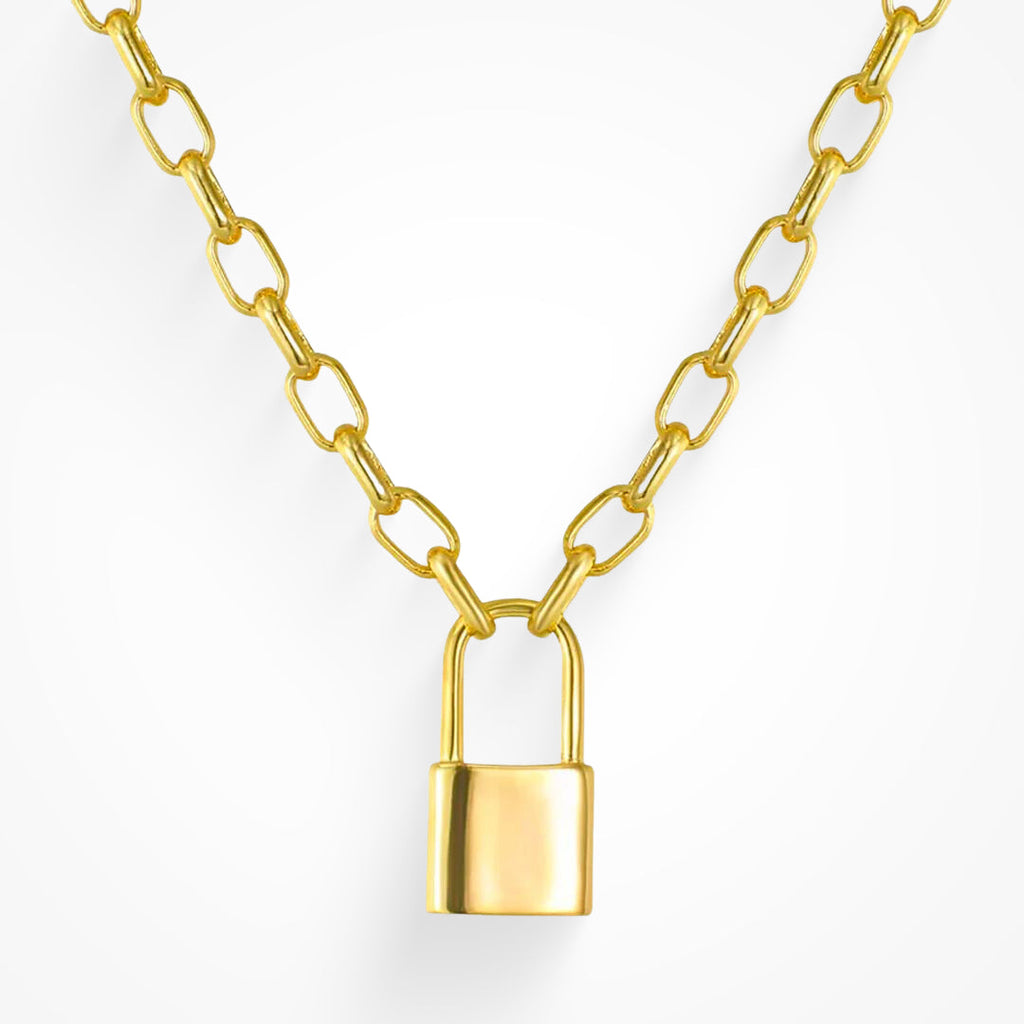 Keep Me Lock Necklace - EVRYJEWELS