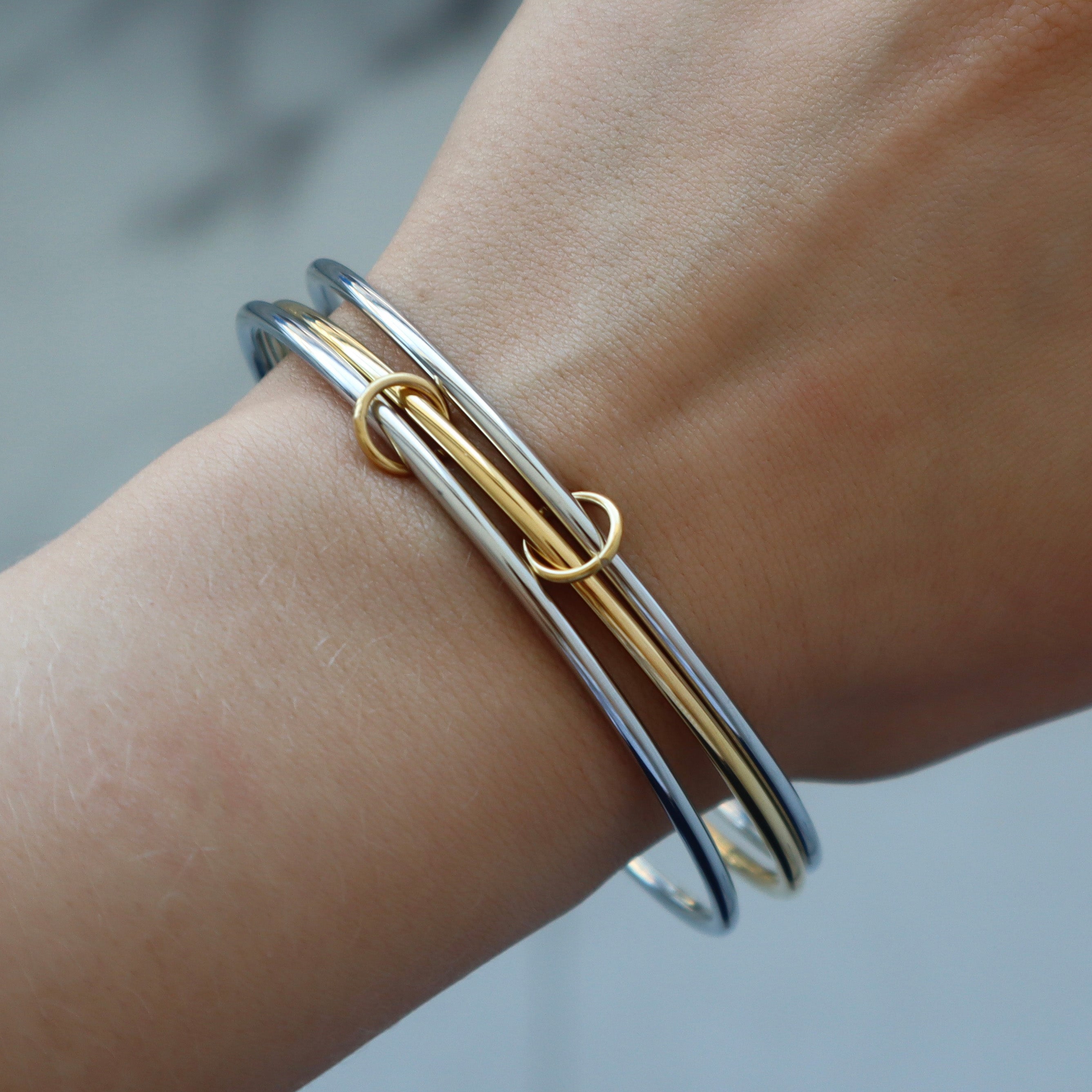 Link Me Later Bangle - EVRYJEWELS