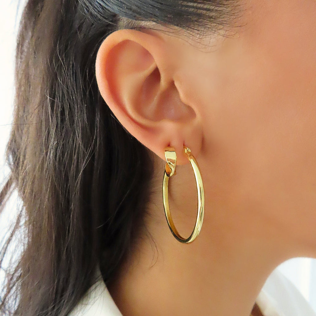 Thin Evryday Hoop Earrings