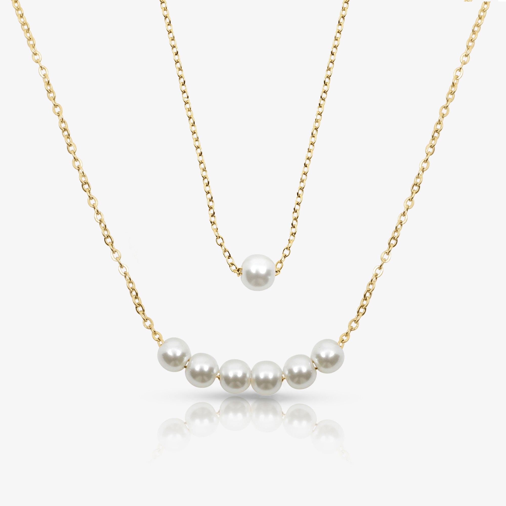 Opalina Pearl Necklace Set