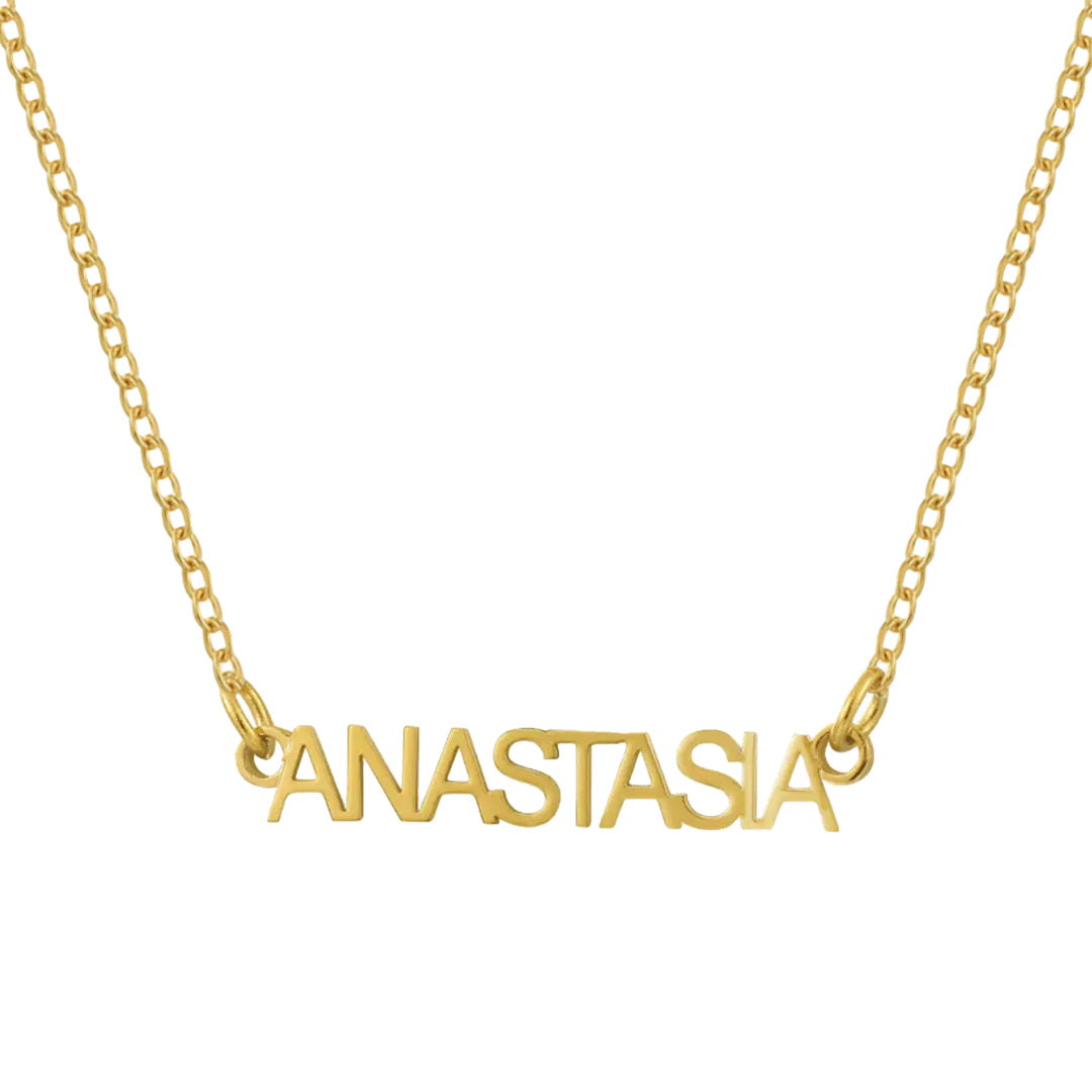 Custom/Personalized Nameplate Cable Necklace - EVRYJEWELS