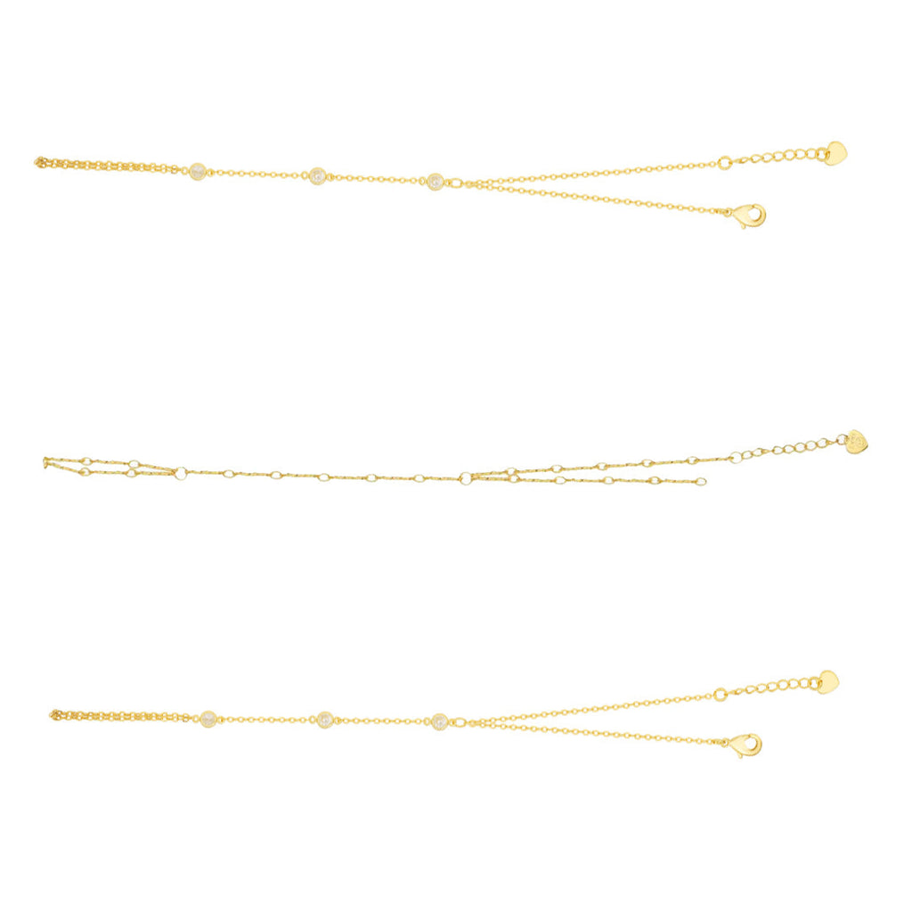 TikTok Shop Viral Hand Chain Bundle : 3 Piece Hand Chain Bundle - EVRYJEWELS