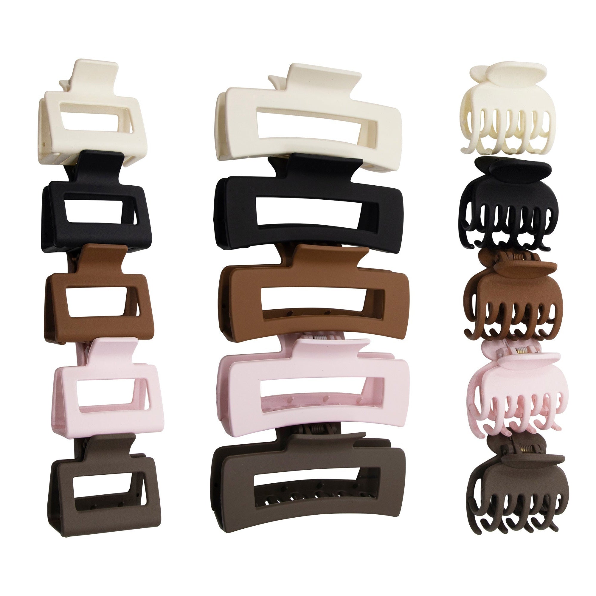 Muted Muse Claw Clips - 15-Pack